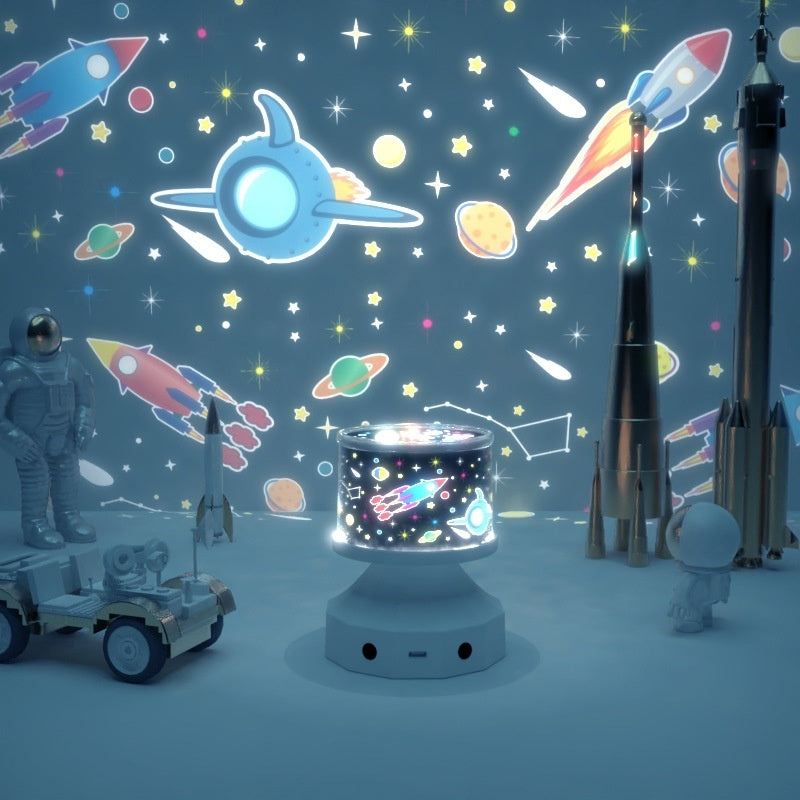 Star Projector Lamp with Bluetooth Speaker – 360° Galaxy Light Show