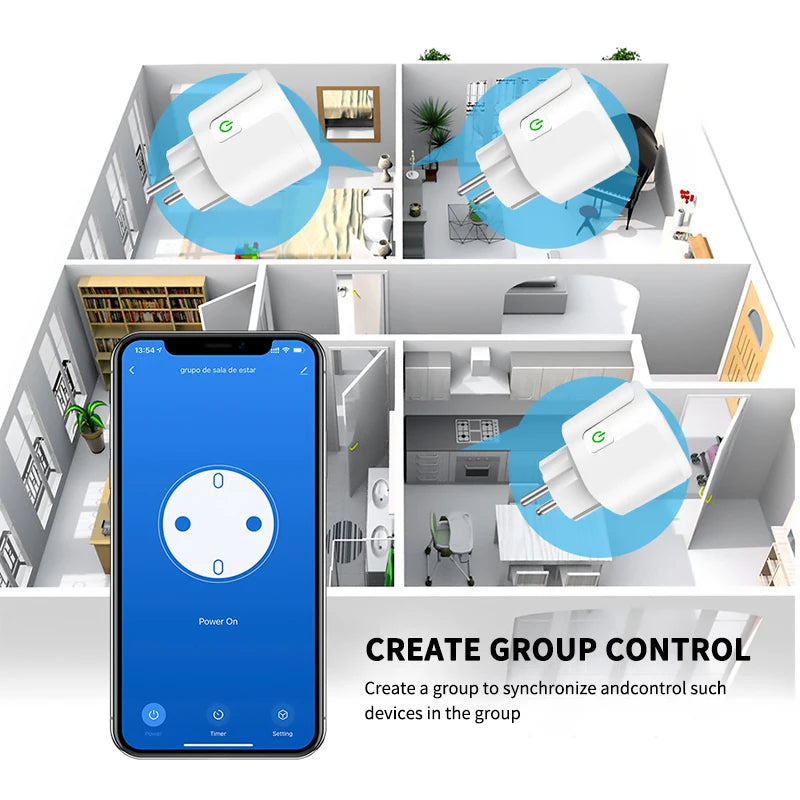 WiFi Smart Plug – Voice Control, App & Timer, Alexa & Google Home