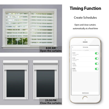 Smart WiFi Curtain Switch – Wall-Mounted, Alexa & Google Voice Control