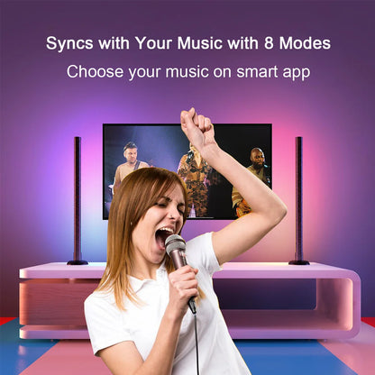 RGB Ambient Desk Light – Behind-Screen LED Bar, Music Sync, App Control