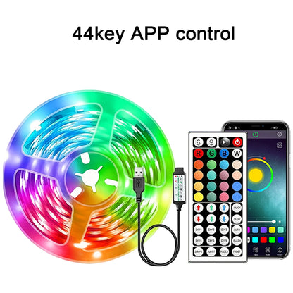 RGB LED Strip Lights – App + Voice Control, Music Sync, Cuttable to Size