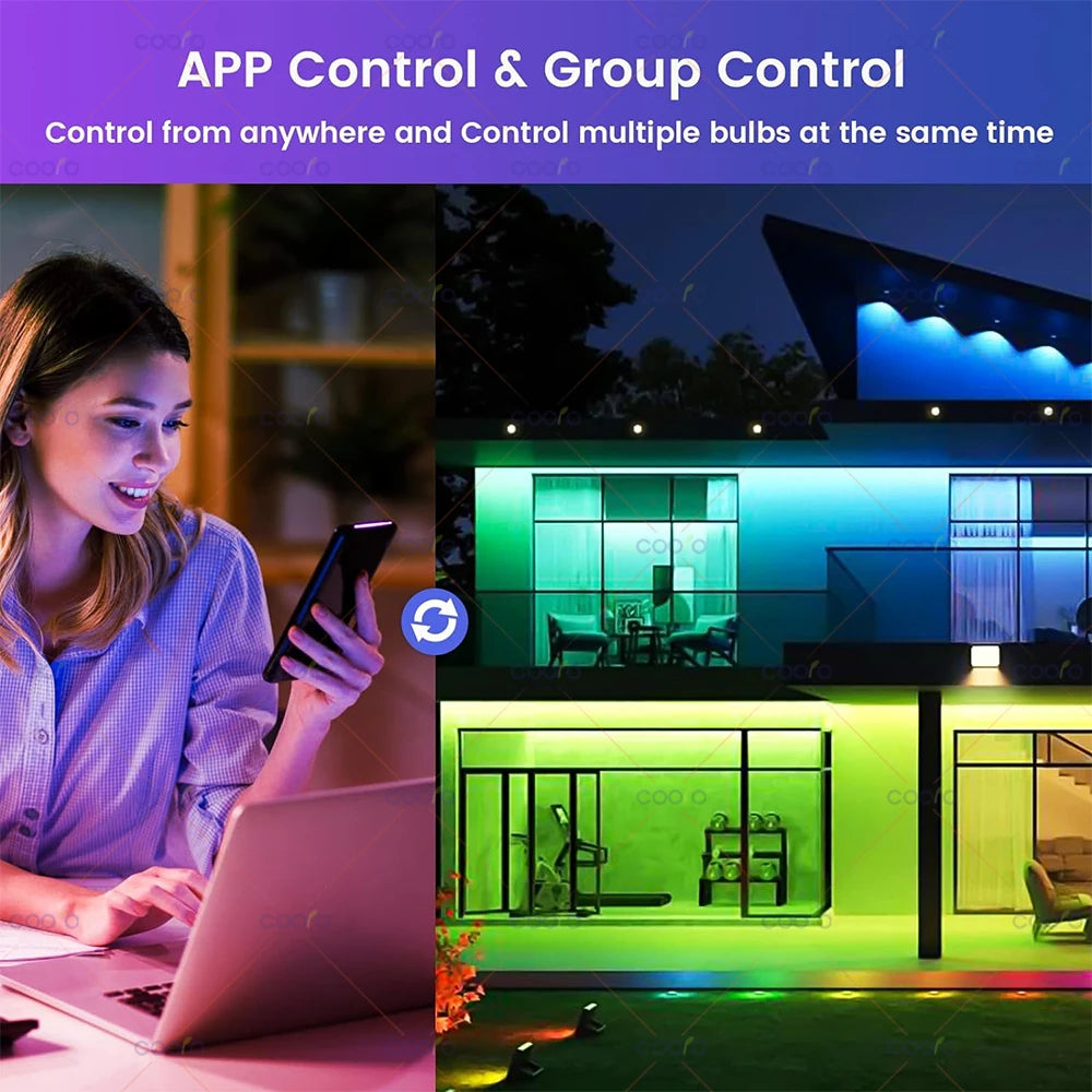 smart E14 RGB color-changing bulb