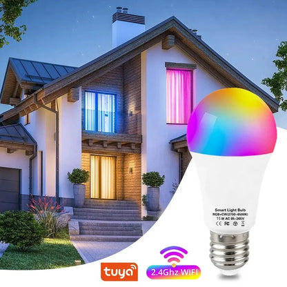 Smart WiFi LED Bulb RGB E27 – 16M Colours, Alexa & Google Voice Control