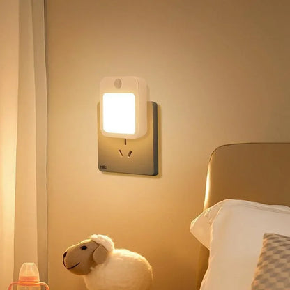 Motion Sensor Night Light – Wireless Plug-In LED for Hallway & Bedroom