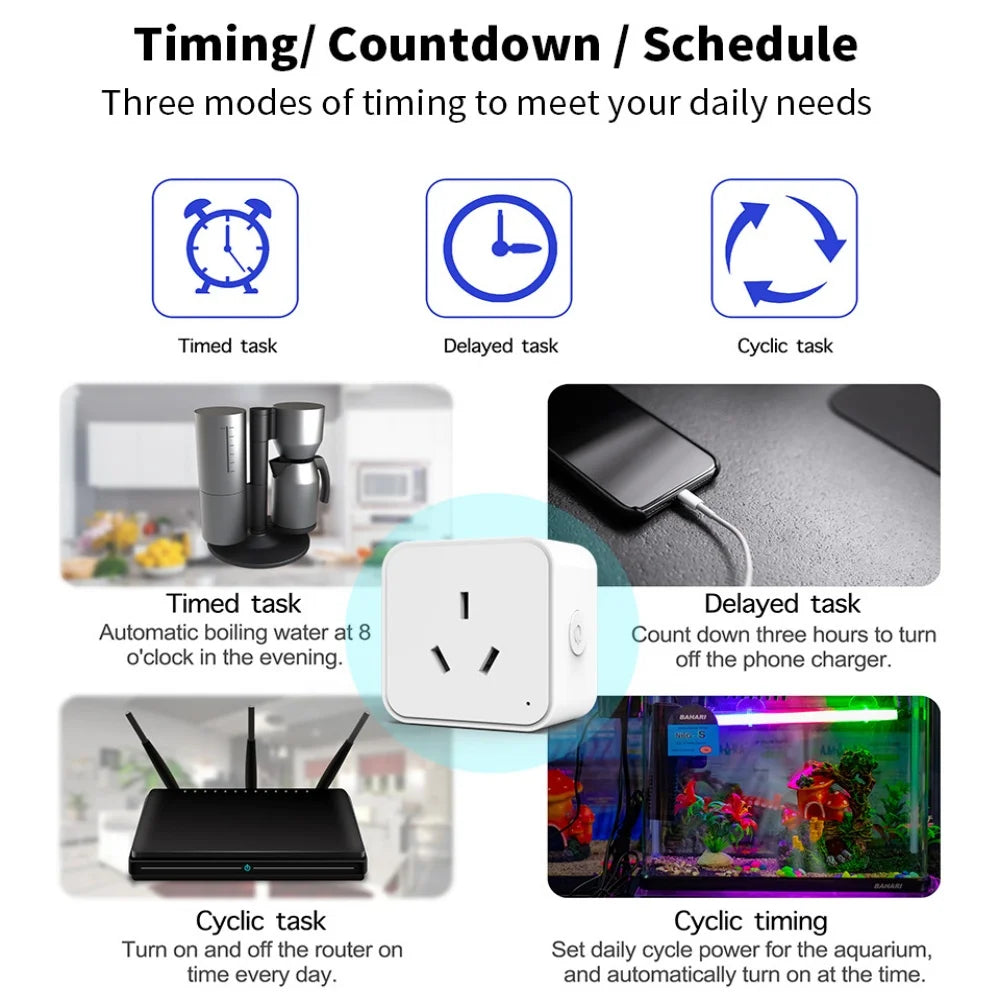 WiFi + Zigbee Smart Plug Dual Protocol Alexa