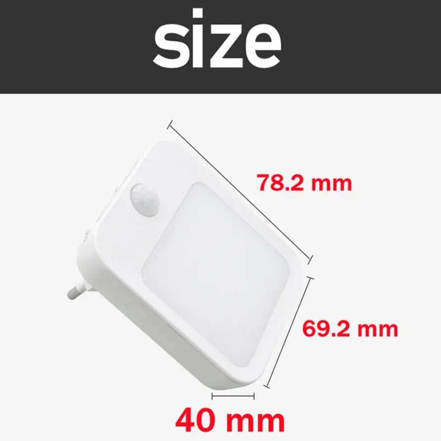 Motion Sensor Night Light – Wireless Plug-In LED for Hallway & Bedroom
