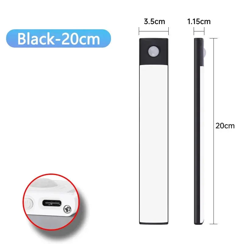 Rechargeable Motion Sensor LED Light Bar – Wardrobe, Kitchen & Cabinet