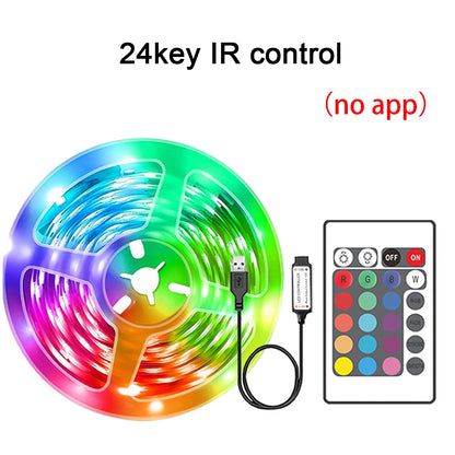 RGB LED Strip Lights – App + Voice Control, Music Sync, Cuttable to Size