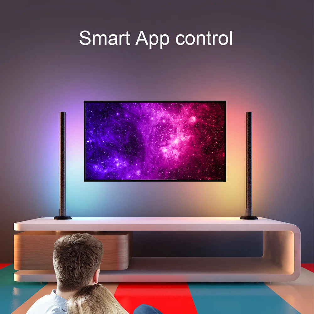 RGB Ambient Desk Light – Behind-Screen LED Bar, Music Sync, App Control