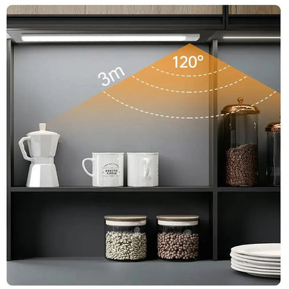 Rechargeable Motion Sensor LED Light Bar – Wardrobe, Kitchen & Cabinet