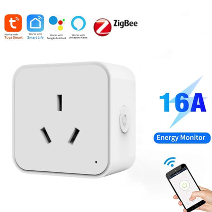 AU Multi-Socket Smart Plug WiFi + Zigbee, Alexa & Google Voice Control