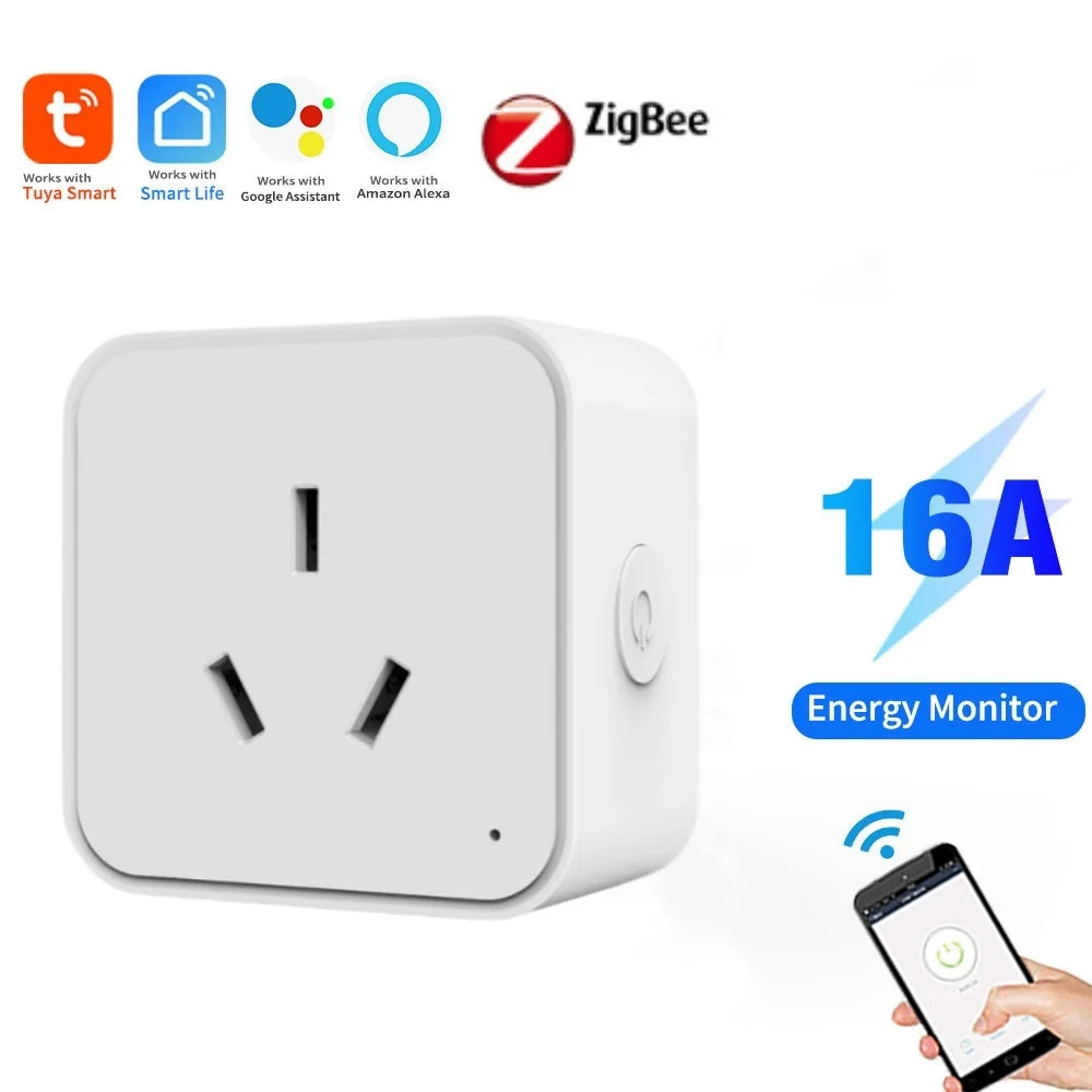WiFi + Zigbee Smart Plug Dual Protocol Alexa