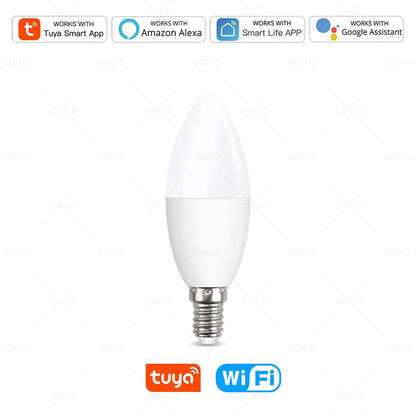 smart E14 RGB color-changing bulb