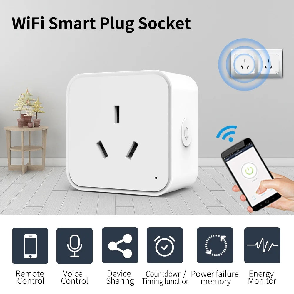 WiFi + Zigbee Smart Plug Dual Protocol Alexa