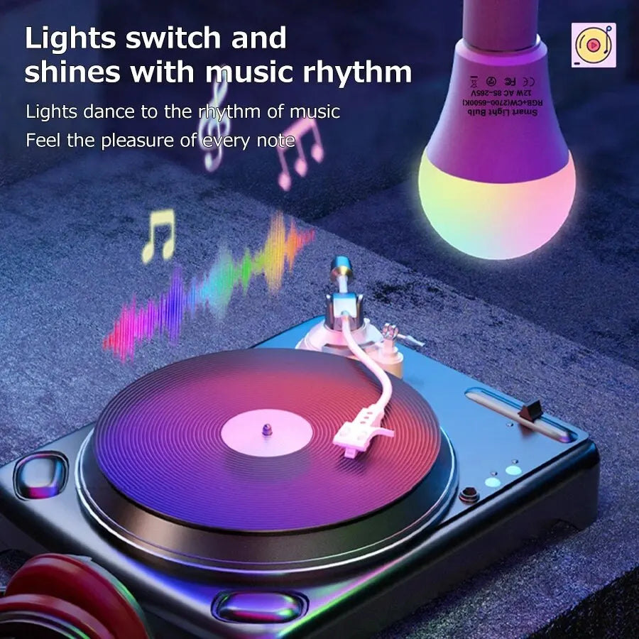 Smart WiFi LED Bulb RGB E27 – 16M Colours, Alexa & Google Voice Control