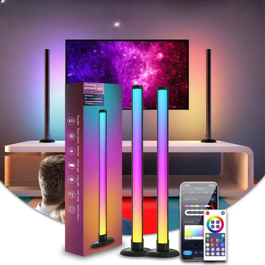 RGB Ambient Desk Light – Behind-Screen LED Bar, Music Sync, App Control